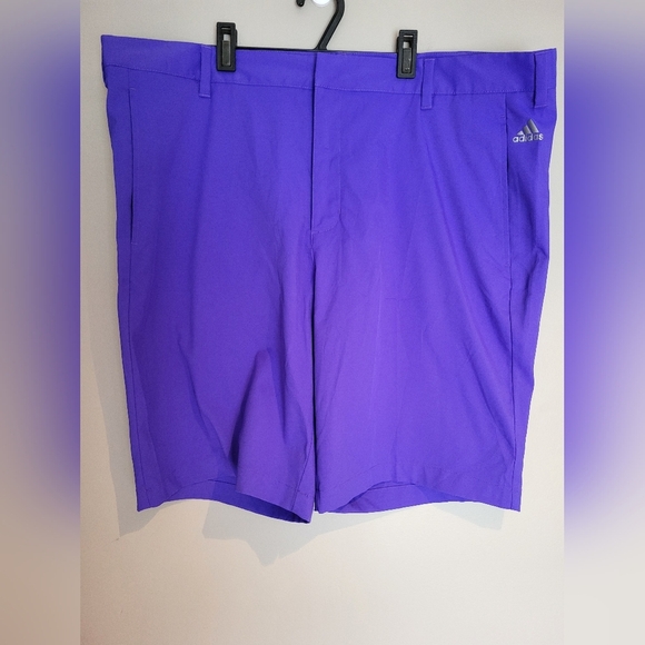 Adidas Purple Athletic Shorts Size 40 - Picture 2 of 7